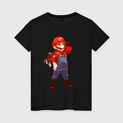 Женская футболка Марио на стиле