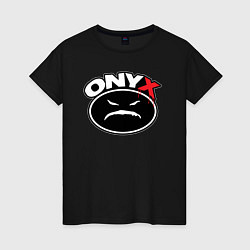 Женская футболка Onyx - black logo