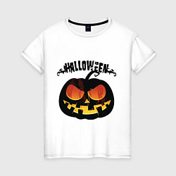 Женская футболка Smile pumpkin