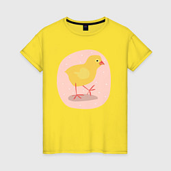 Женская футболка Цыплёнок