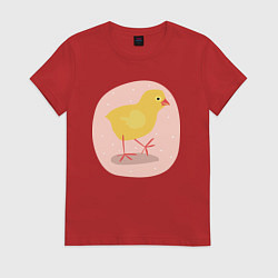 Женская футболка Цыплёнок