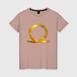 Женская футболка Golden logo GoW Ragnarok