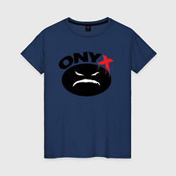 Женская футболка Onyx logo black