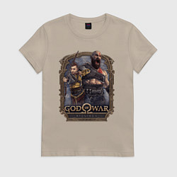 Женская футболка Атрей и Кратос GoW Ragnarok