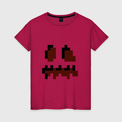 Женская футболка Лицо тыквы - Хеллоуин - Майнкрафт