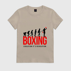 Женская футболка Boxing evolution