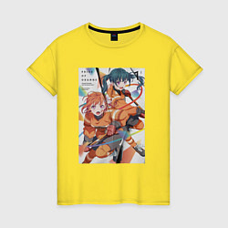 Женская футболка Аяка и Манака -Пураоре гордость оранжевых