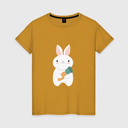 Женская футболка Carrot rabbit