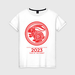 Женская футболка Year of the rabbit - 2023, happy chinese New Year