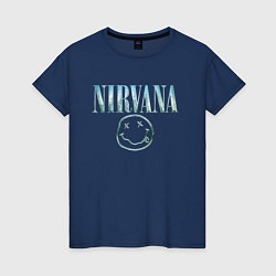 Женская футболка Nirvana - смайлик