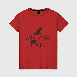 Женская футболка Мать котов
