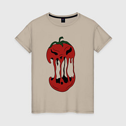 Женская футболка Агрессивный красный помидор