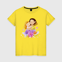Женская футболка Маме от любимой дочки