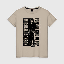 Женская футболка Michael Jackson - Forever king of pop