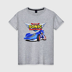 Женская футболка Team Sonic racing - hedgehog