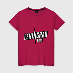 Женская футболка Группировка ленинград логотип