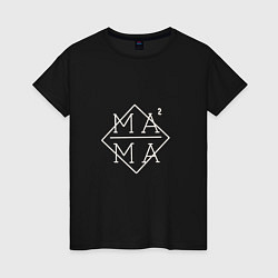Женская футболка Мама в квадрате