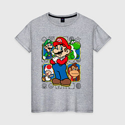 Женская футболка Супер Марио