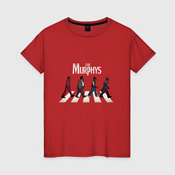 Футболка хлопковая женская The Murphys, цвет: красный