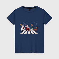 Женская футболка Beatles Christmas