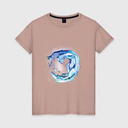 Женская футболка Ice Cat