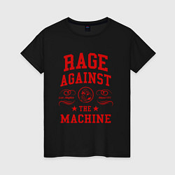Женская футболка Rage Against the Machine красный