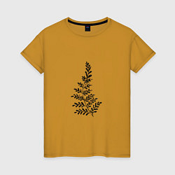 Женская футболка Растение минимализм