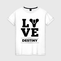 Женская футболка Destiny love classic