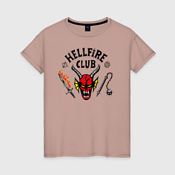 Женская футболка Hellfire сlub art