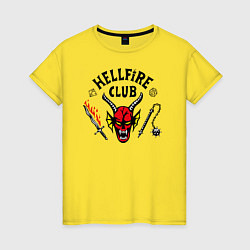 Женская футболка Hellfire сlub art