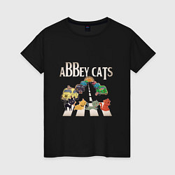 Женская футболка Abbey cats