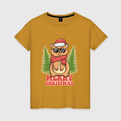 Женская футболка С Рождеством 2024