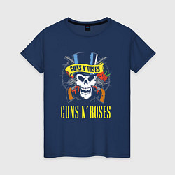 Женская футболка Guns n roses Skull