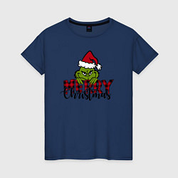 Женская футболка Гринч Merry Christmas