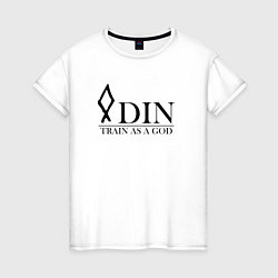 Женская футболка Odin train as a God