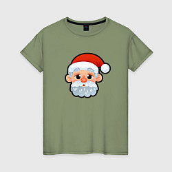Женская футболка Мультяшный Санта Клаус