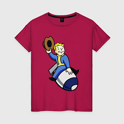 Женская футболка Vault boy - bomb rider