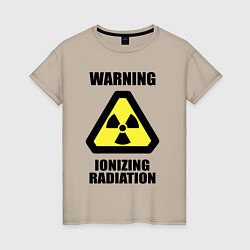 Женская футболка Ионизирующее радиоактивное излучение