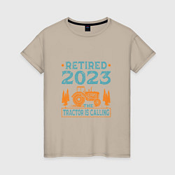 Женская футболка 2023 - трактор зовёт