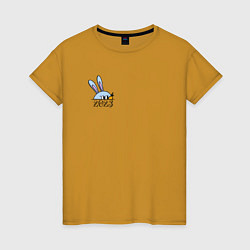 Женская футболка 2023 Кролик и морковка