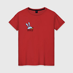 Женская футболка 2023 Кролик и морковка