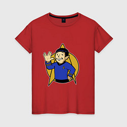 Женская футболка Spoke - vault boy