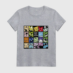 Женская футболка All happy three friends