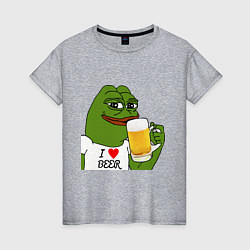 Женская футболка Drink Pepe