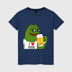 Женская футболка Drink Pepe