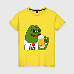 Женская футболка Drink Pepe