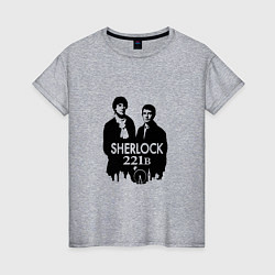 Женская футболка Sherlock 221B