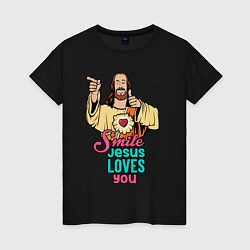 Женская футболка Jesus Christ love u