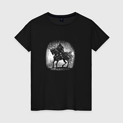 Женская футболка Воин на коне