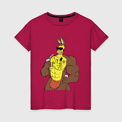 Женская футболка Homer Simpson - mighty rabbit